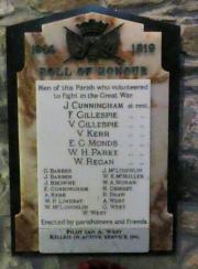 Drumcliffe Roll of Honour