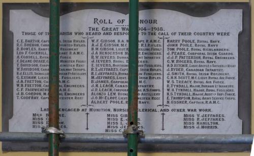 New Ross Great War Roll of Honour